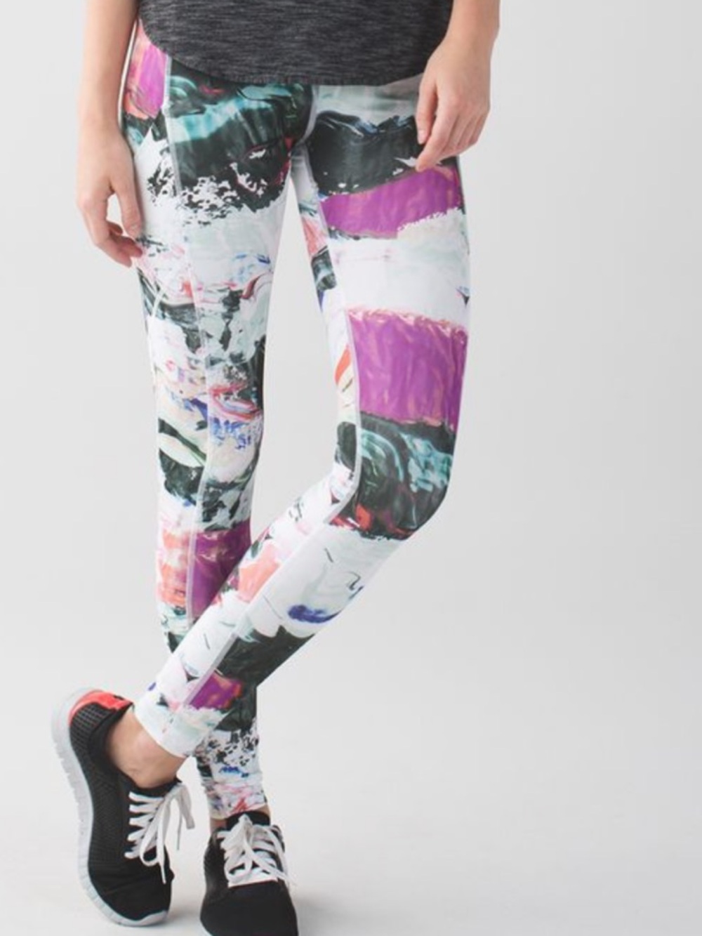 Lululemon Speed Tight III Multicolored Leggings with Pockets in Pigment Wave 10